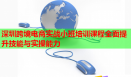 深圳跨境電商實戰(zhàn)小班培訓課程全面提升技能與實操能力
