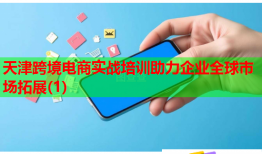 天津跨境電商實(shí)戰(zhàn)培訓(xùn)助力企業(yè)全球市場拓展(1)